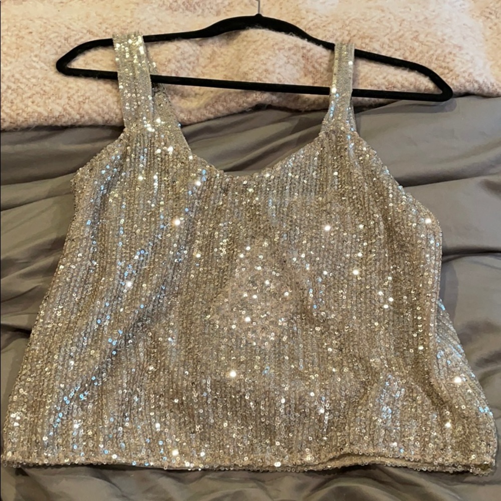 Zara sequined tank
